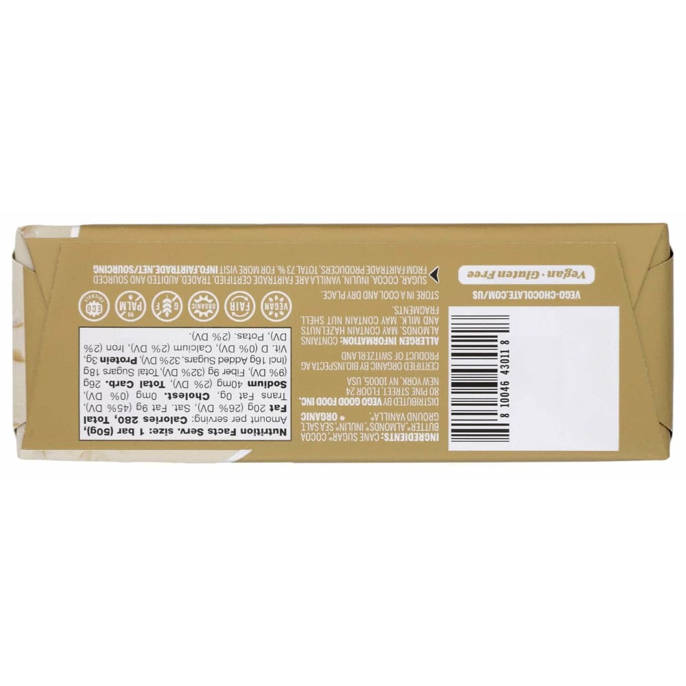 VEGO Grocery VEGO White Almond Bliss Bar, 1.7 oz