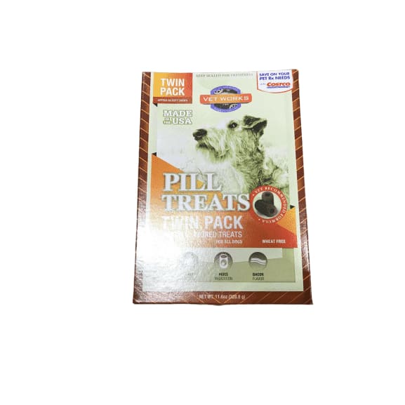 Vet Works Pill Treats Chickory Smoked Bacon 2x5.8 oz - ShelHealth.Com