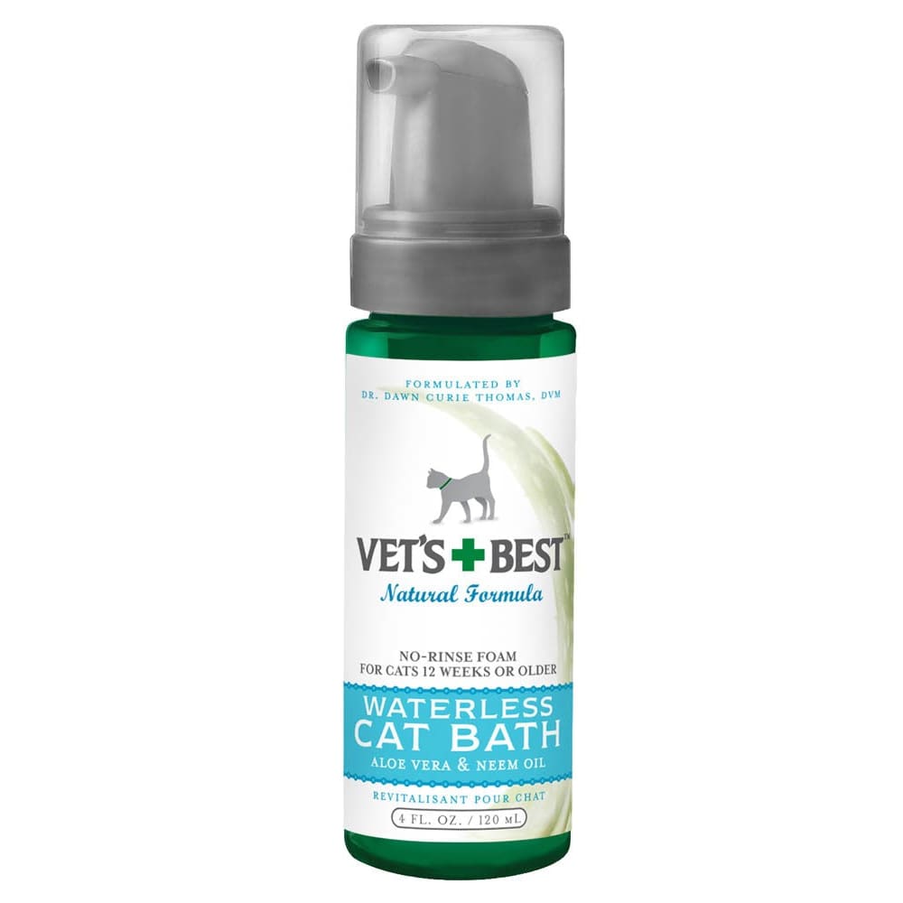 Vet’s Best Waterless Cat Bath 4 Fl. oz - Pet Supplies - Vets Best