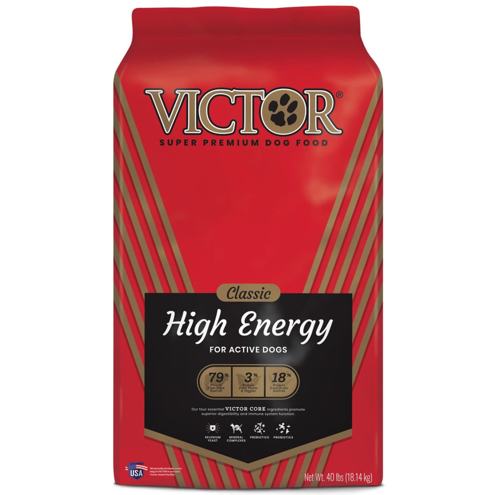 Victor Super Premium Dog Food High Energy 40 lb - Pet Supplies - Victor Super