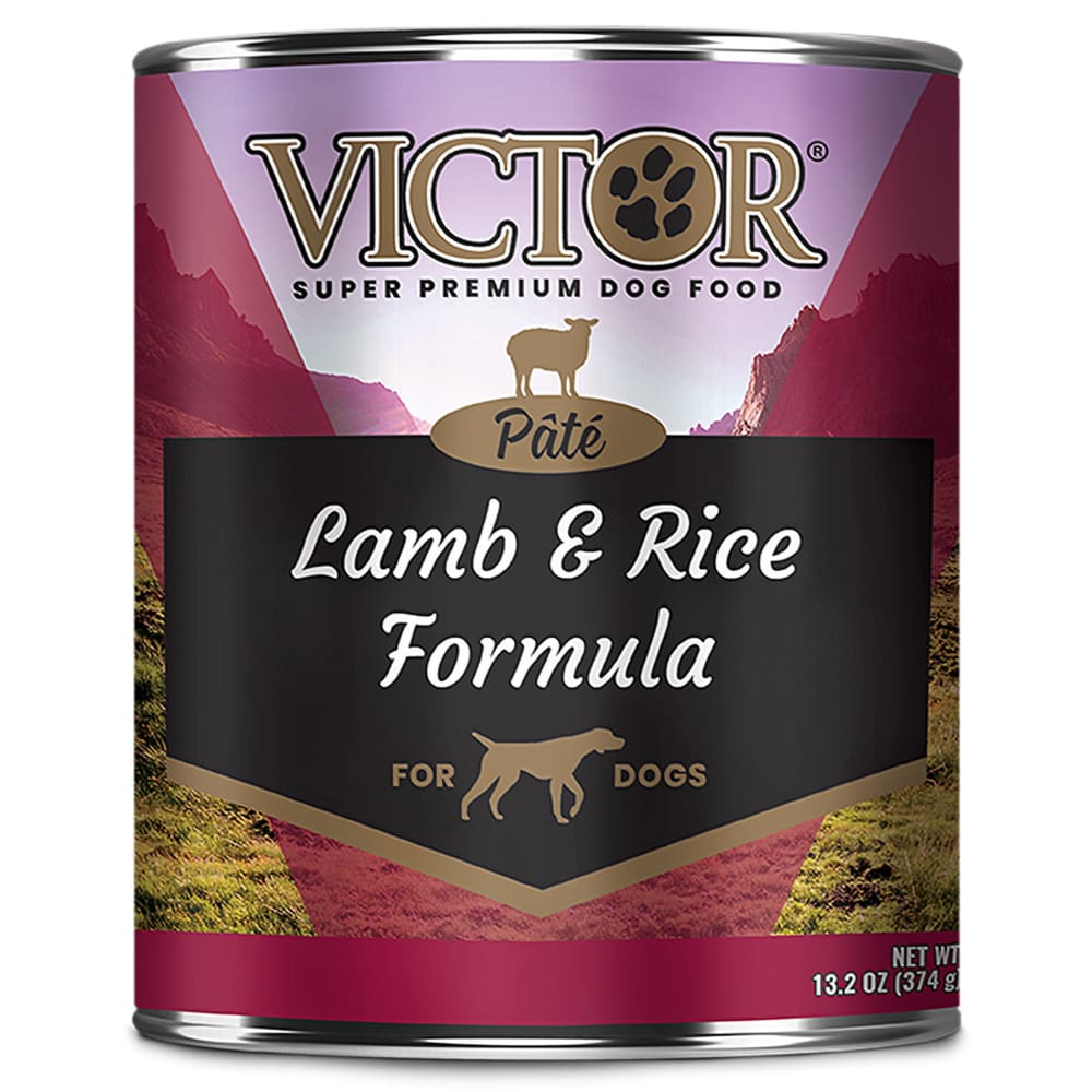 Victor Super Premium Dog Food Lamb and Rice Pate-Canine Dog Food 12Ea-13.2 Oz - Pet Supplies - Victor Super