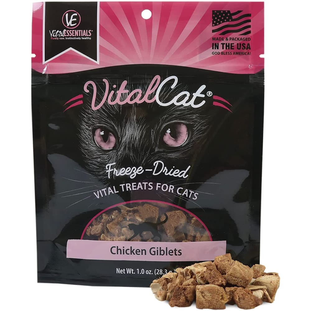 Vital Essentials Cat Freeze Dried Treat Chicken Giblet 1Oz - Pet Supplies - Vital Essentials