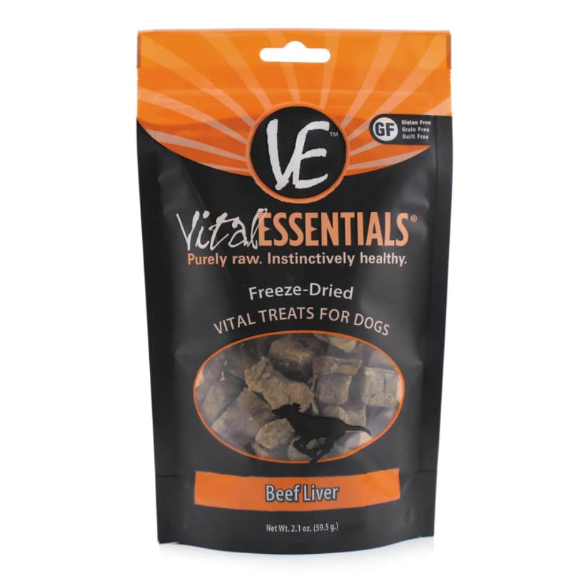 Vital Essentials® Freeze-Dried Beef Liver Dog Treats 2.1 oz - Pet Supplies - Vital Essentials