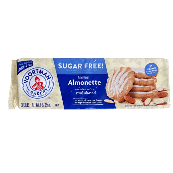 Voortman VOORTMAN Bakery Sugar Free Iced Almonette Cookies 8 oz