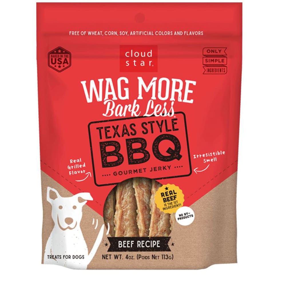 Wag More Bark Less Dog Jerky Grain Free Texas-Style BBQ 10oz. - Pet Supplies - Wag
