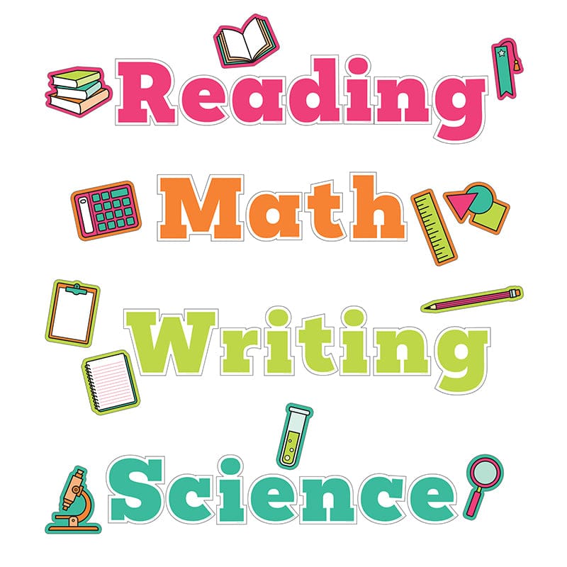 Wall Signs For Core Subjects Bbs (Pack of 3) - Classroom Theme - Carson Dellosa Education