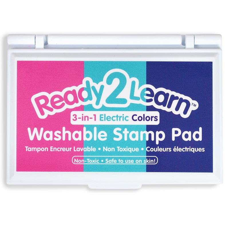 Wash Stamp Pad 3 In 1 Electric Clrs (Pack of 6) - Stamps & Stamp Pads - Learning Advantage
