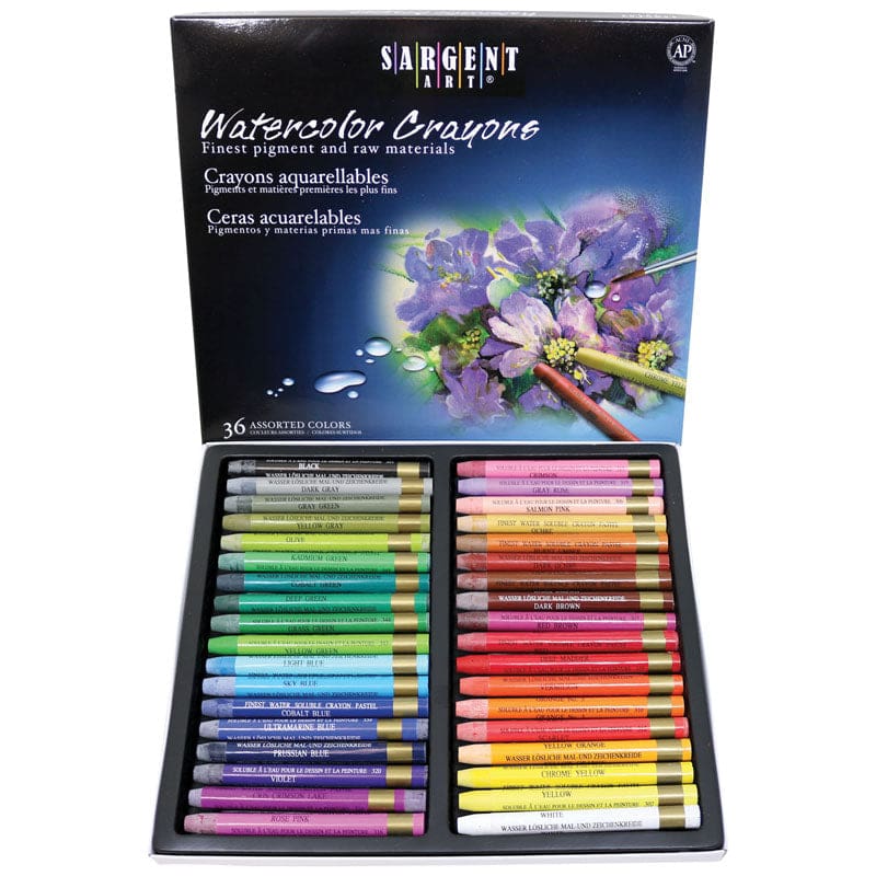Watercolor Crayons 36 Colors - Crayons - Sargent Art Inc.