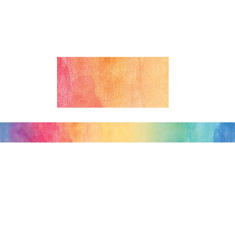 Watercolor Straight Border Trim (Pack of 10) - Border/Trimmer - Teacher Created Resources