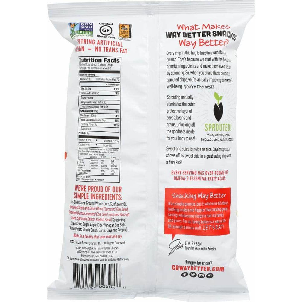 Way Better Snacks Way Better Snacks Simply So Sweet Chili Corn Tortilla Chips, 5.5 oz