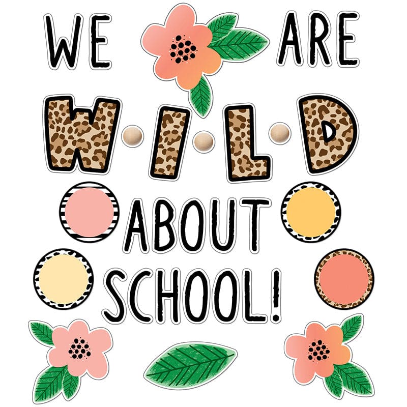 We Are Wild School Bulletn Bord Set Simply Safari (Pack of 3) - Classroom Theme - Carson Dellosa Education