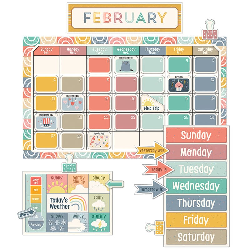 We Belong Calendar Bullet Board Set (New Item With Future Availability Date) (Pack of 3) - Calendars - Carson Dellosa Education