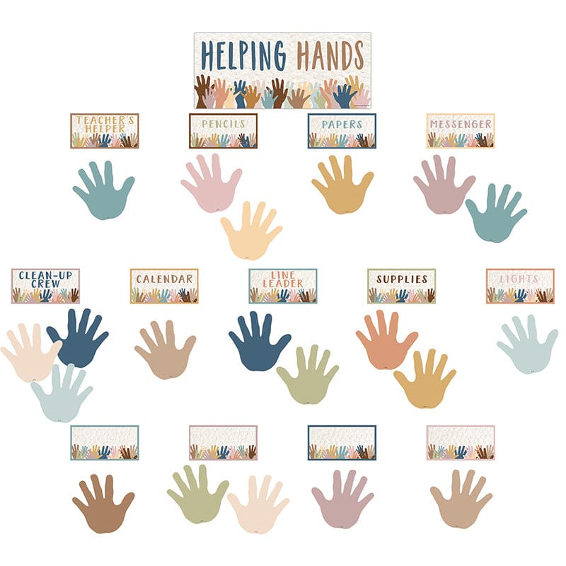 Welcome Helping Hands Mini Bb Set Everyone Is (Pack of 6) - Classroom Theme - Teacher Created Resources