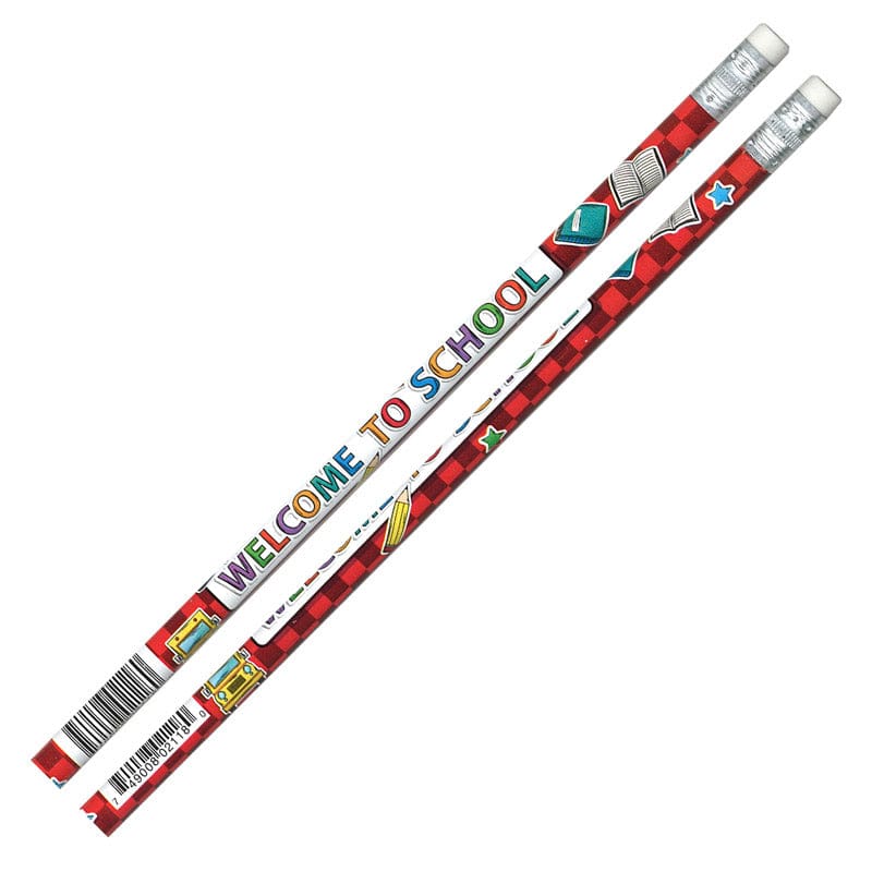 Welcome To School Pencils 12Pk (Pack of 12) - Pencils & Accessories - Larose Industries- Rose Moon