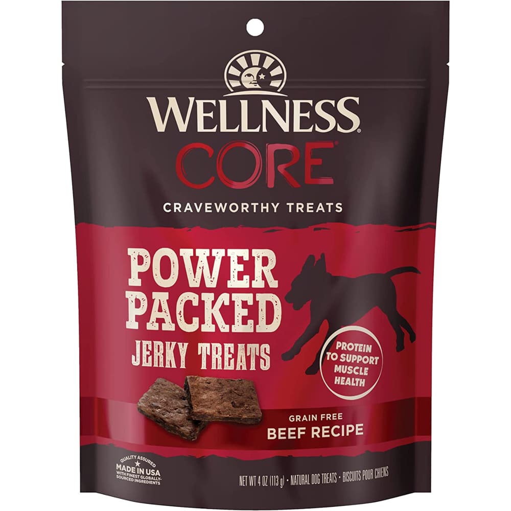 Wellness Core Power Packed Dog 4oz Beef Jerky - Pet Supplies - Wellness