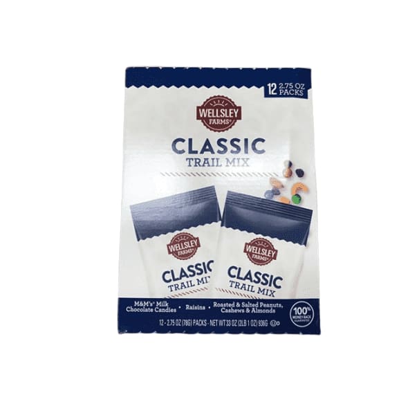 Wellsley Farms Classic Trail Mix, 12 pk./2.75 oz. - ShelHealth.Com