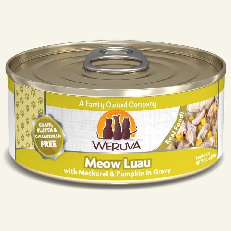 Weruva Cat Meow Luau with Mackerel & Pumpkin in Gravy 5.5oz. Case Of 24 - Pet Supplies - Weruva