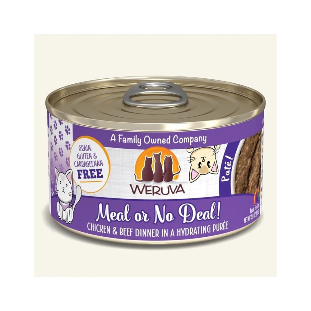 Weruva Cat Pate Meal or No Deal! Chicken and Beef Dinner 3oz. (Case Of 8) - Pet Supplies - Weruva