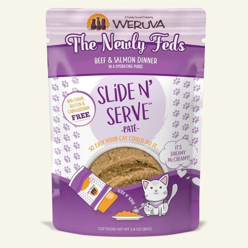 Weruva Cat Pates The Newly Feds Beef and Salmon Dinner 2.8oz. (Case Of 12) - Pet Supplies - Weruva