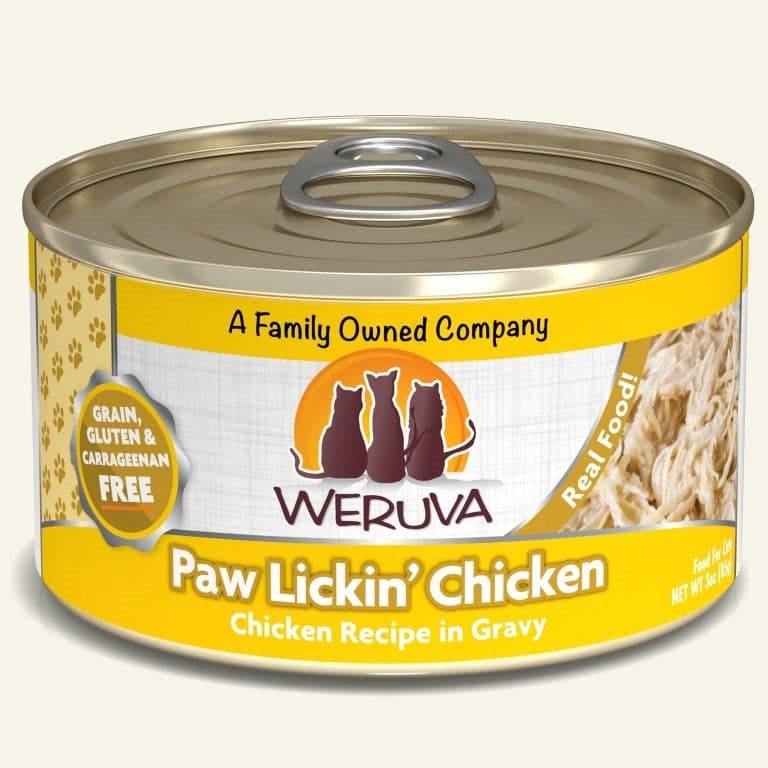 Weruva Cat Paw Lickin? Chicken Chicken Recipe in Gravy 3oz. Case Of 24 - Pet Supplies - Weruva