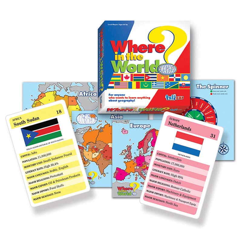 Where In The World? Game - Games - Talicor Inc