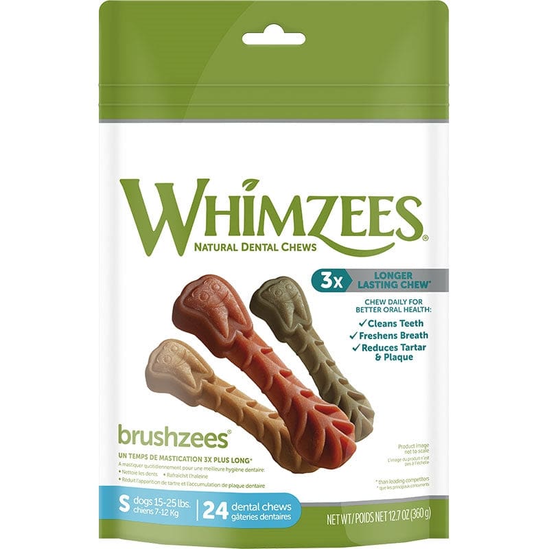 Whimzees Brushzees Small 12.7 Oz. Bag - Pet Supplies - Whimzees