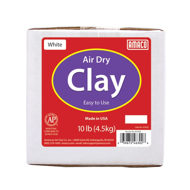 White Air Dry Clay 10Lb (Pack of 2) - Clay & Clay Tools - American Art Clay