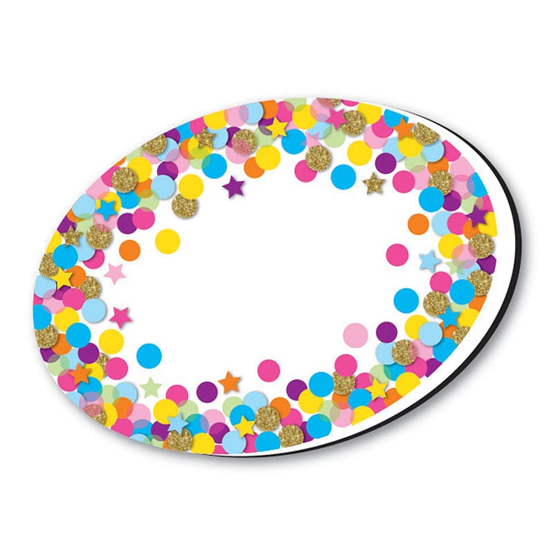 Whiteboard Eraser Confetti Oval Magnetic (Pack of 10) - Erasers - Ashley Productions