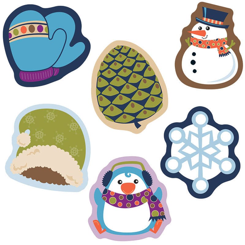 Winter Mix Cut Outs (Pack of 10) - Holiday/Seasonal - Carson Dellosa Education