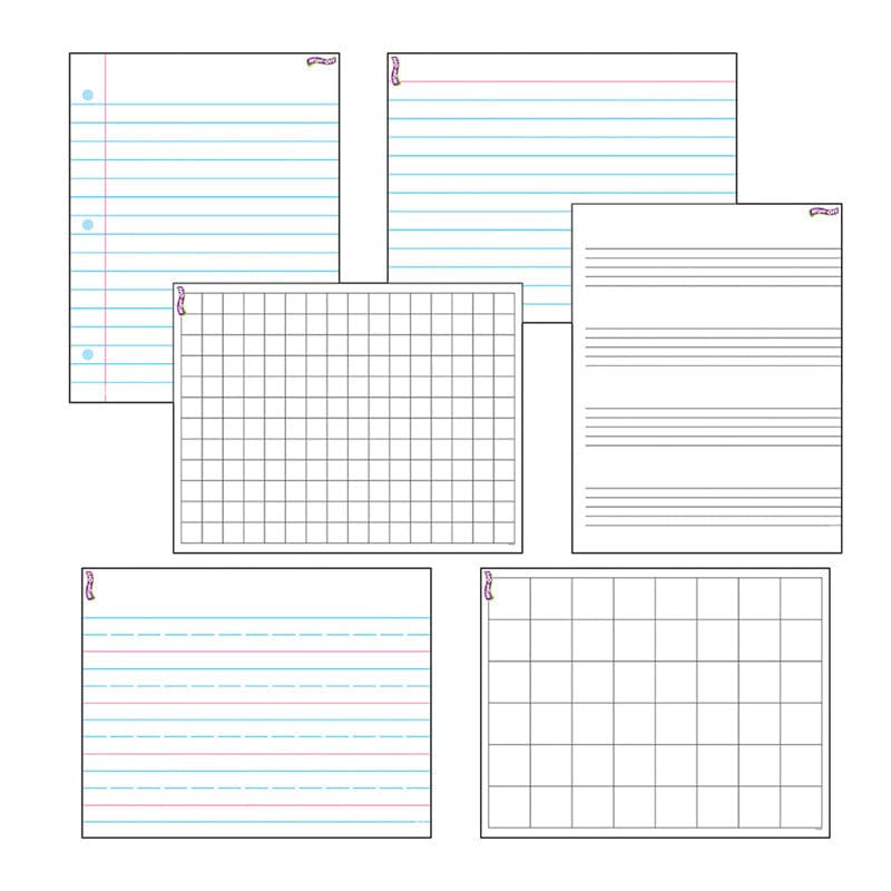 Wipe Off Papers & Grids Combo Pack - Dry Erase Boards - Trend Enterprises Inc.
