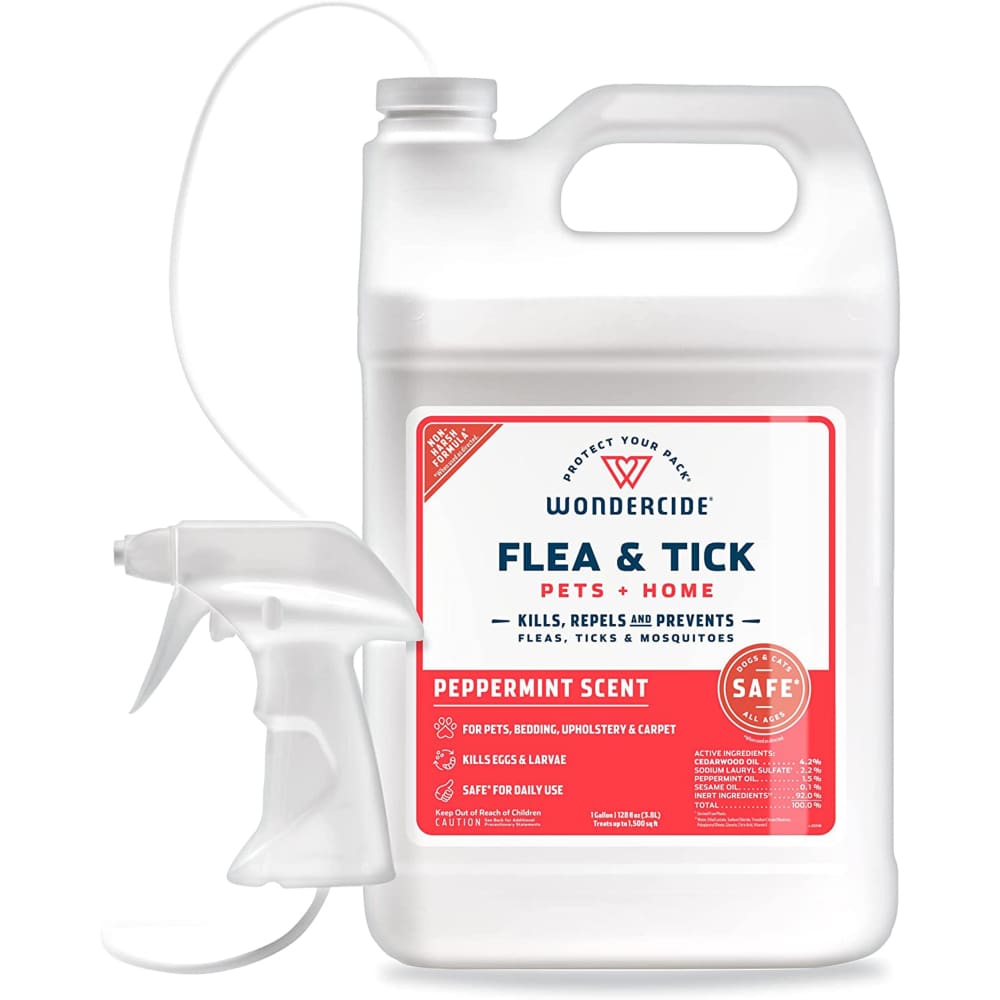 Wondercide Flea Tick and Mosquito Control Spray 128 oz-Peppermint - Pet Supplies - Wondercide
