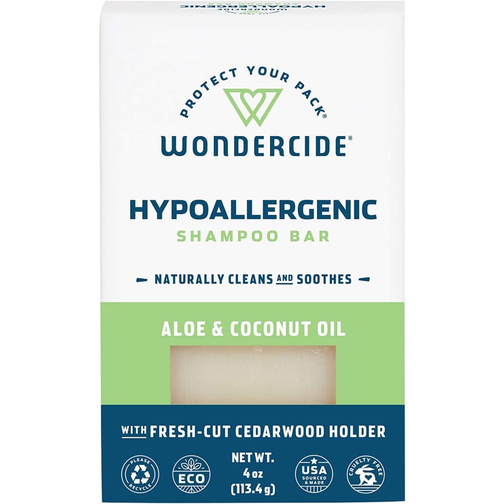 Wondercide Hypoallergenic Shampoo Bar-4 oz - Pet Supplies - Wondercide