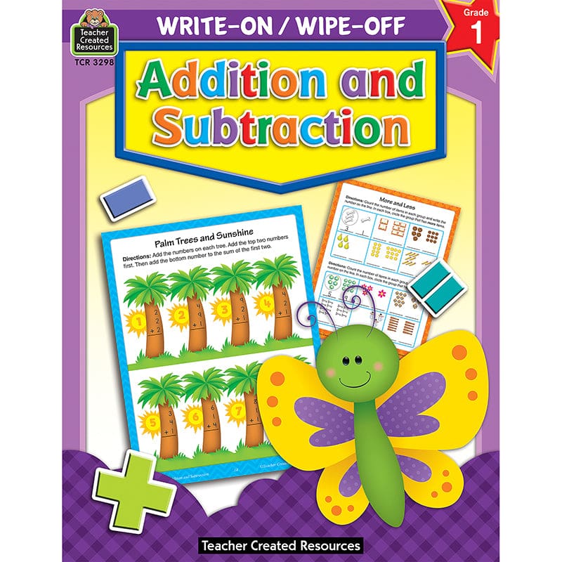 Write-On/Wipe-Off Add & Subtract (Pack of 10) - Addition & Subtraction - Teacher Created Resources