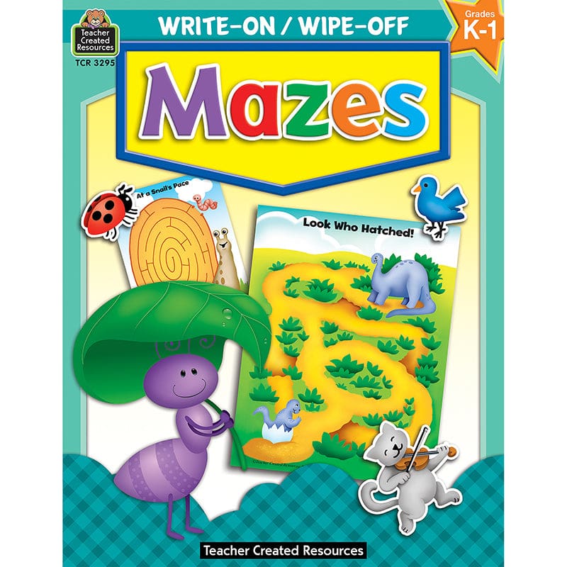 Write-On/Wipe-Off Mazes (Pack of 10) - Skill Builders - Teacher Created Resources