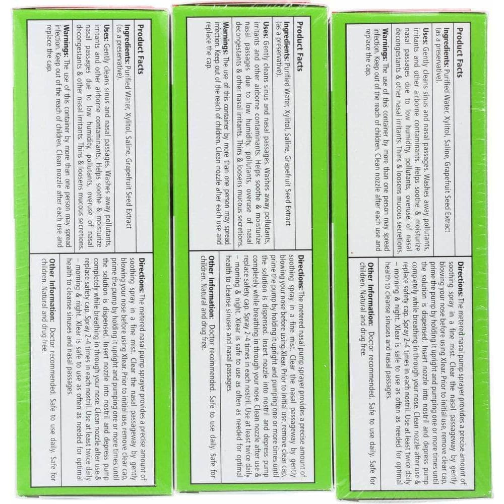 XLEAR Xlear All Natural Saline Nasal Spray, 1.5 Oz