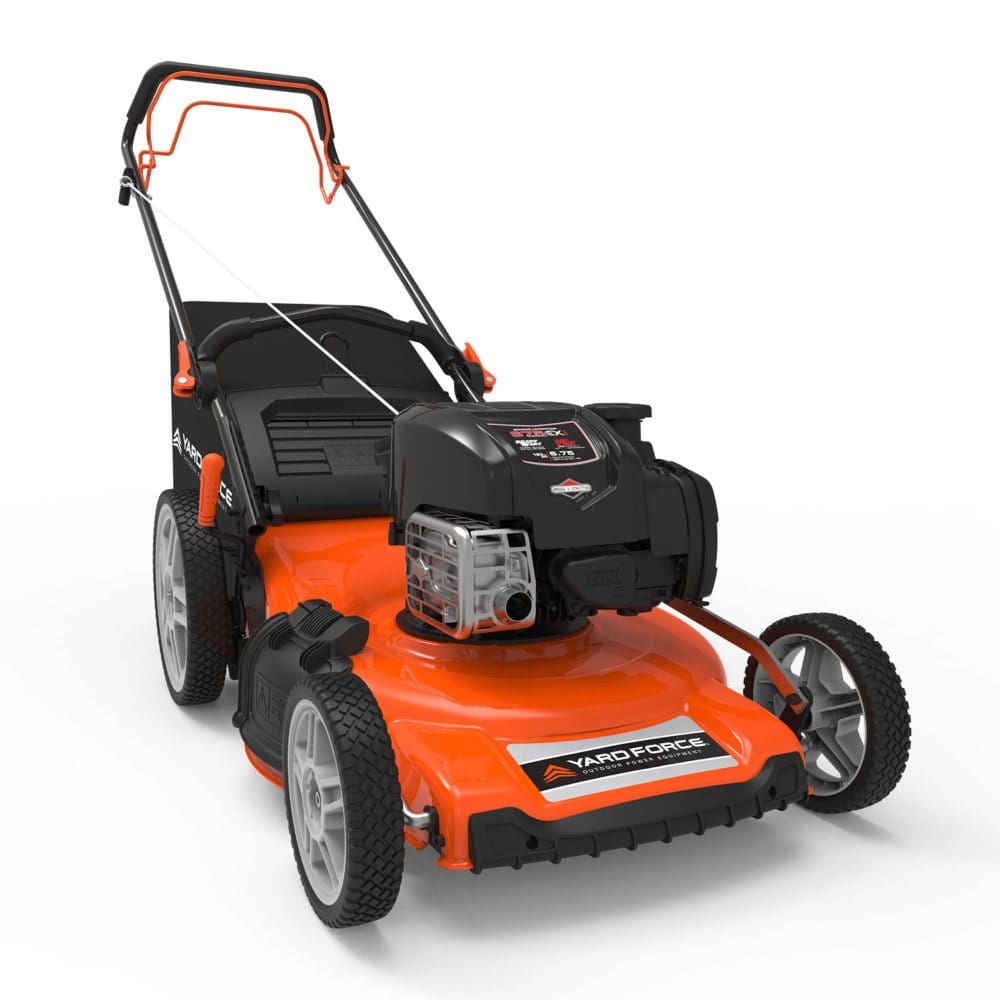 Yard Force 21 Self-Propelled RWD Walk Behind Mower with Vertical Storage Technology - Lawn Mowers - Yard