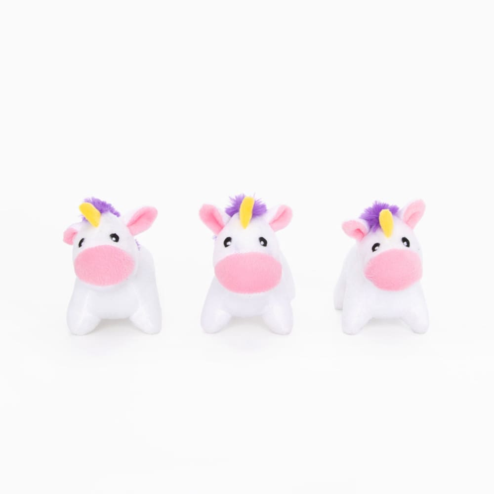 ZippyPaws Miniz Dog Toys Unicorns 1ea-XS; 3 pk - Pet Supplies - ZippyPaws
