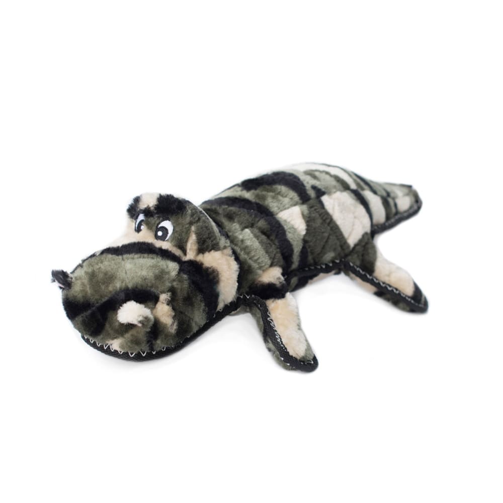 ZippyPaws Zippy Charity Z-Stitch Grunterz Dog Toy Camron the Camo Gator 1ea-XL - Pet Supplies - ZippyPaws