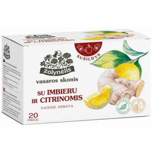 Zolynelis Ginger and Lemon Fruit Tea Bags 20 pcs. - Zolynelis