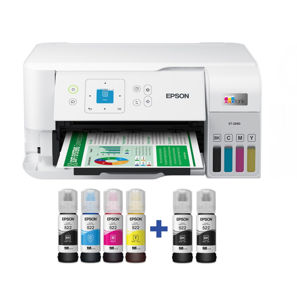 Epson EcoTank ET-2840 Special Edition All-in-One Inkjet Printer, C11CK58201
