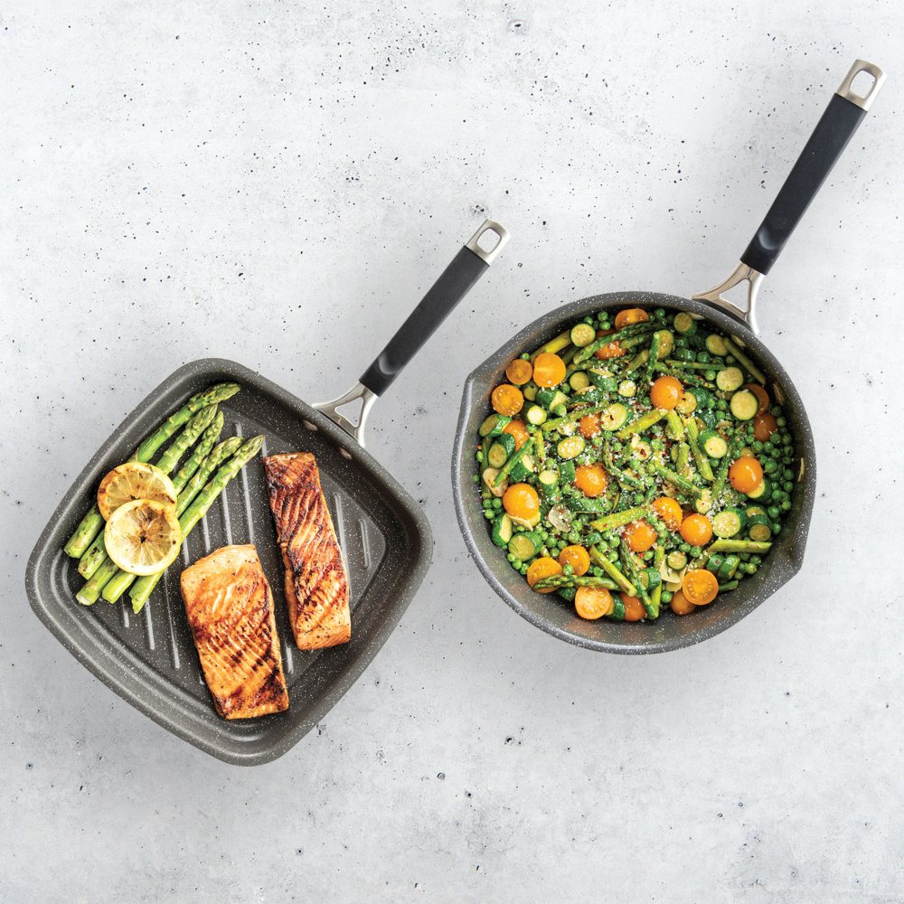 Nordic Ware 2-Piece Verde Fry Pan Set with Ceramic Coating