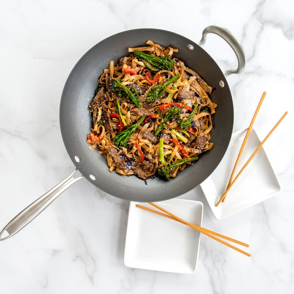Nordic Ware 14" Ceramic Nonstick Spun Wok