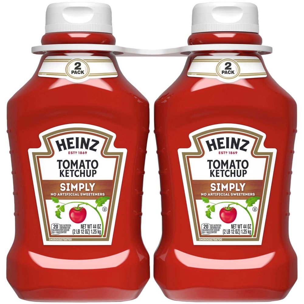 Heinz Simply Tomato Ketchup 44 oz., 2 pk.