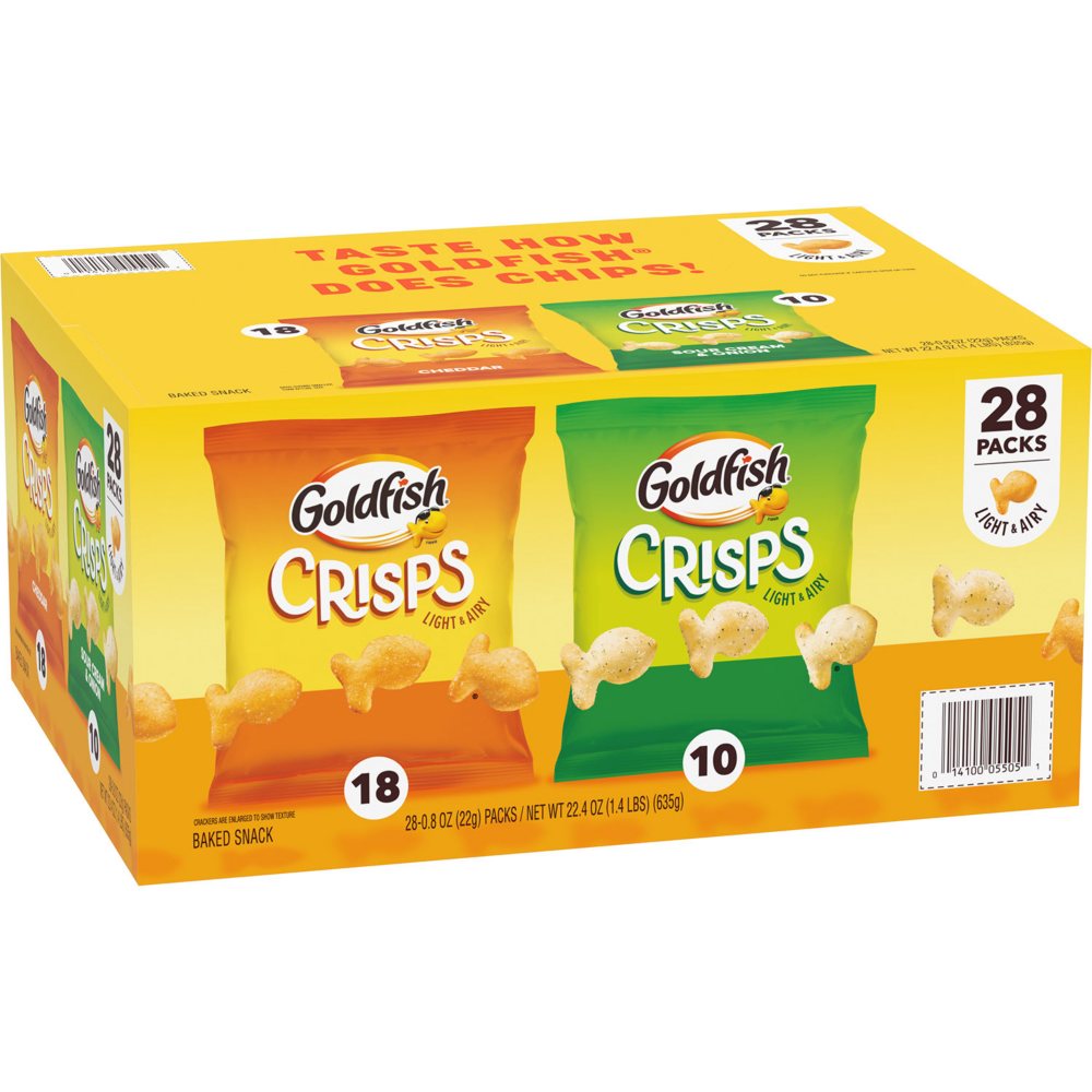 Pepperidge Farm Variety Pack Goldfish Crisps, 0.8 oz., 28 pk.