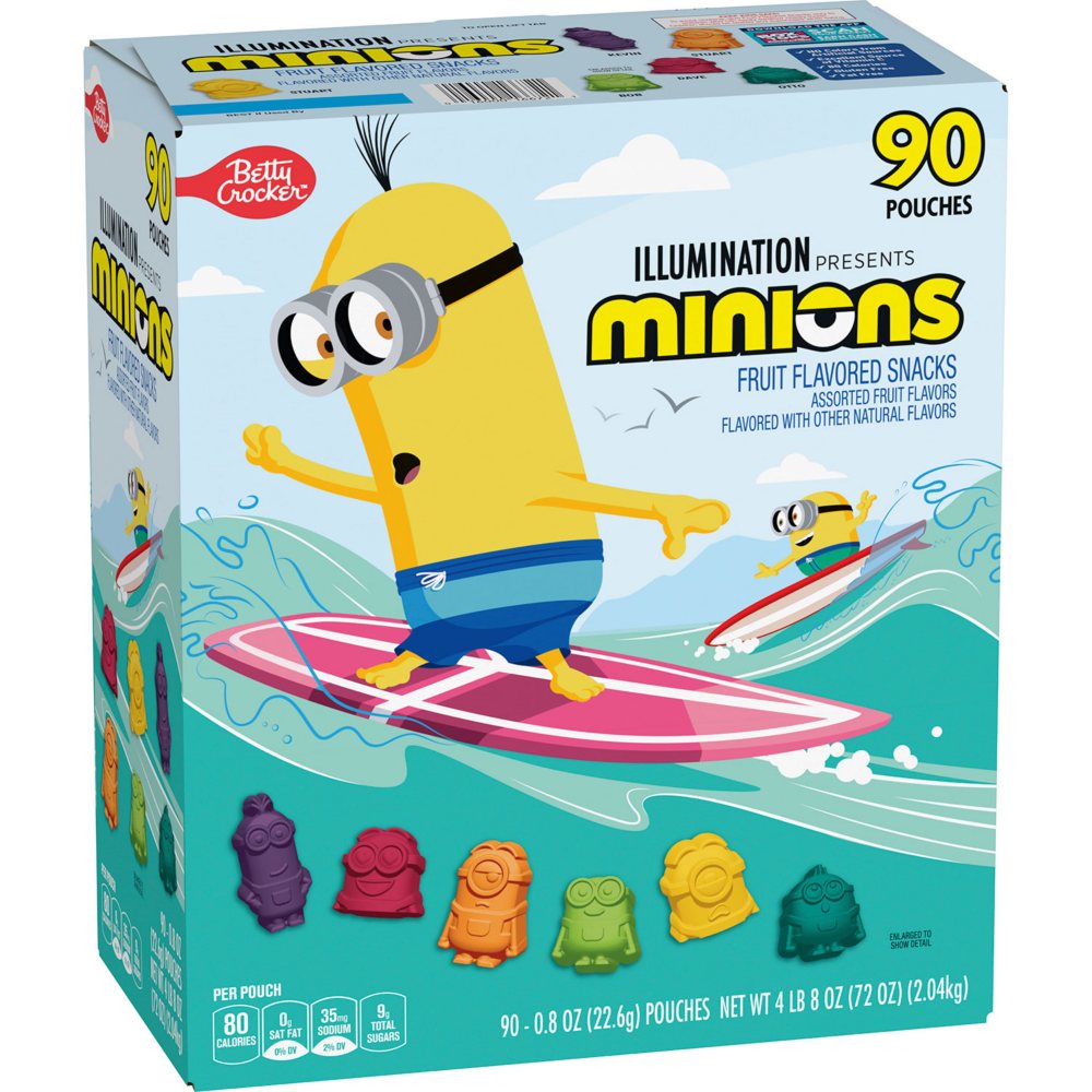 Minions Fruit Flavored Snacks 0.8 oz., 90 pk.