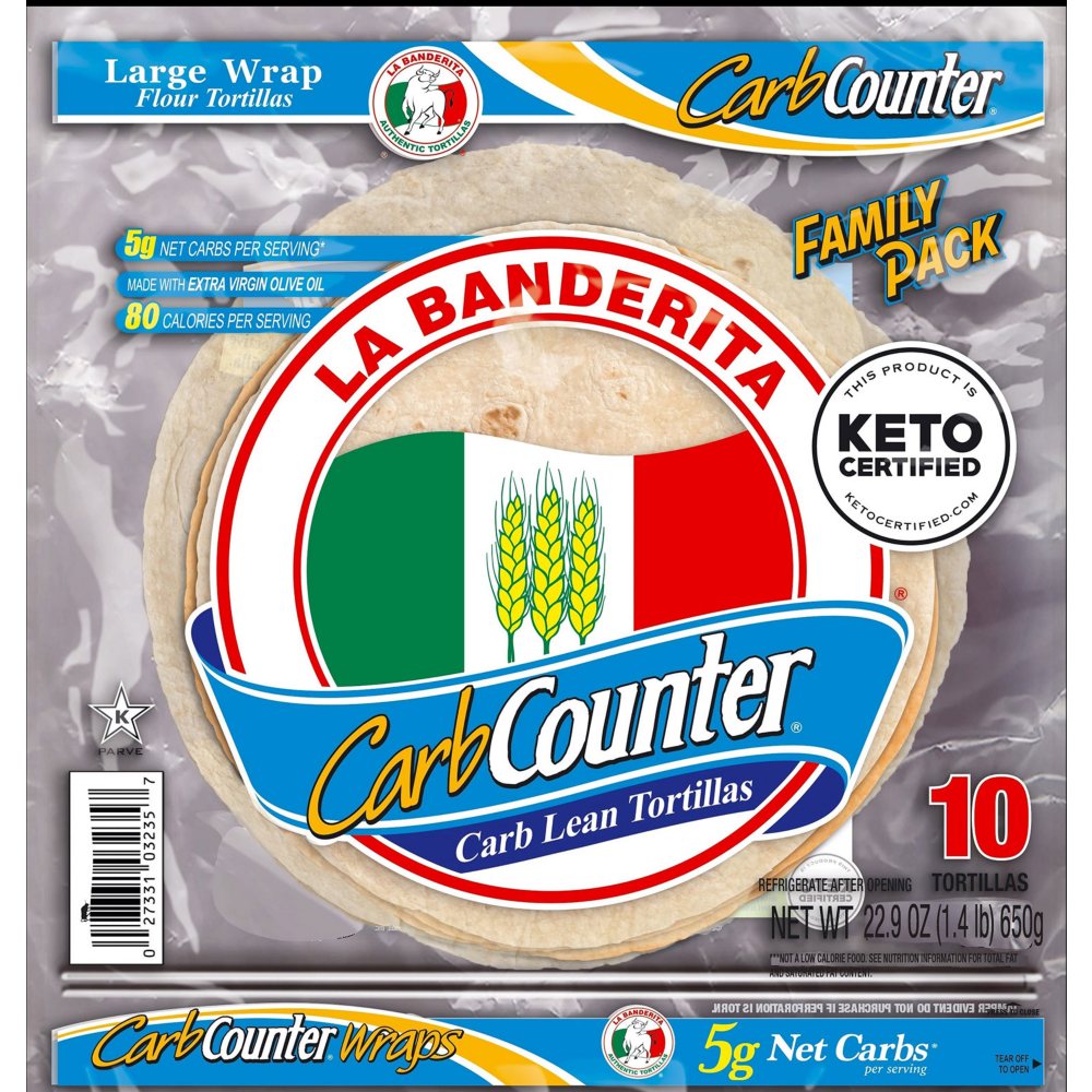 La Banderita Carb Counter 10" Tortillas Family Pack, 10 ct.