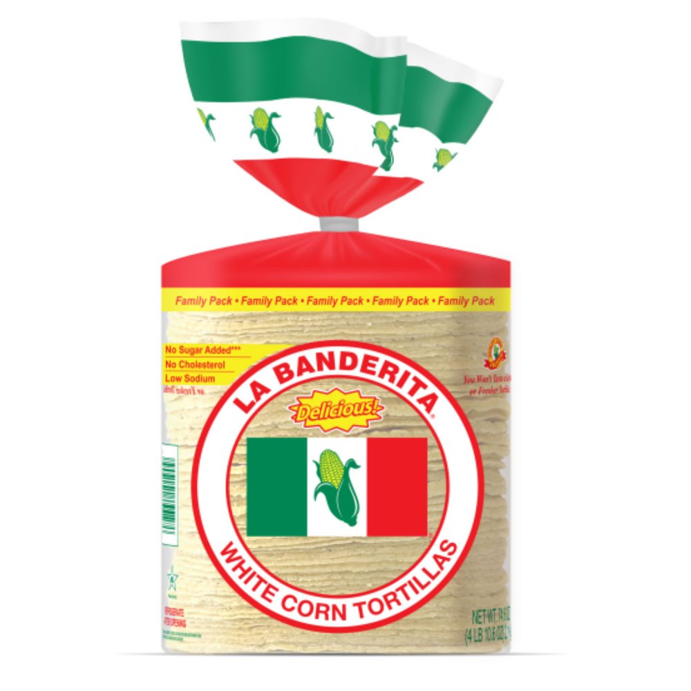 La Banderita White Corn Tortillas, 74.6 oz.