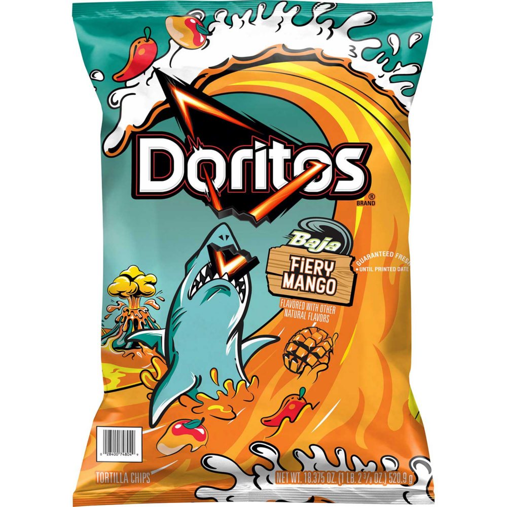 Doritos Baja Fiery Mango Tortilla Chips, 18.37 oz.