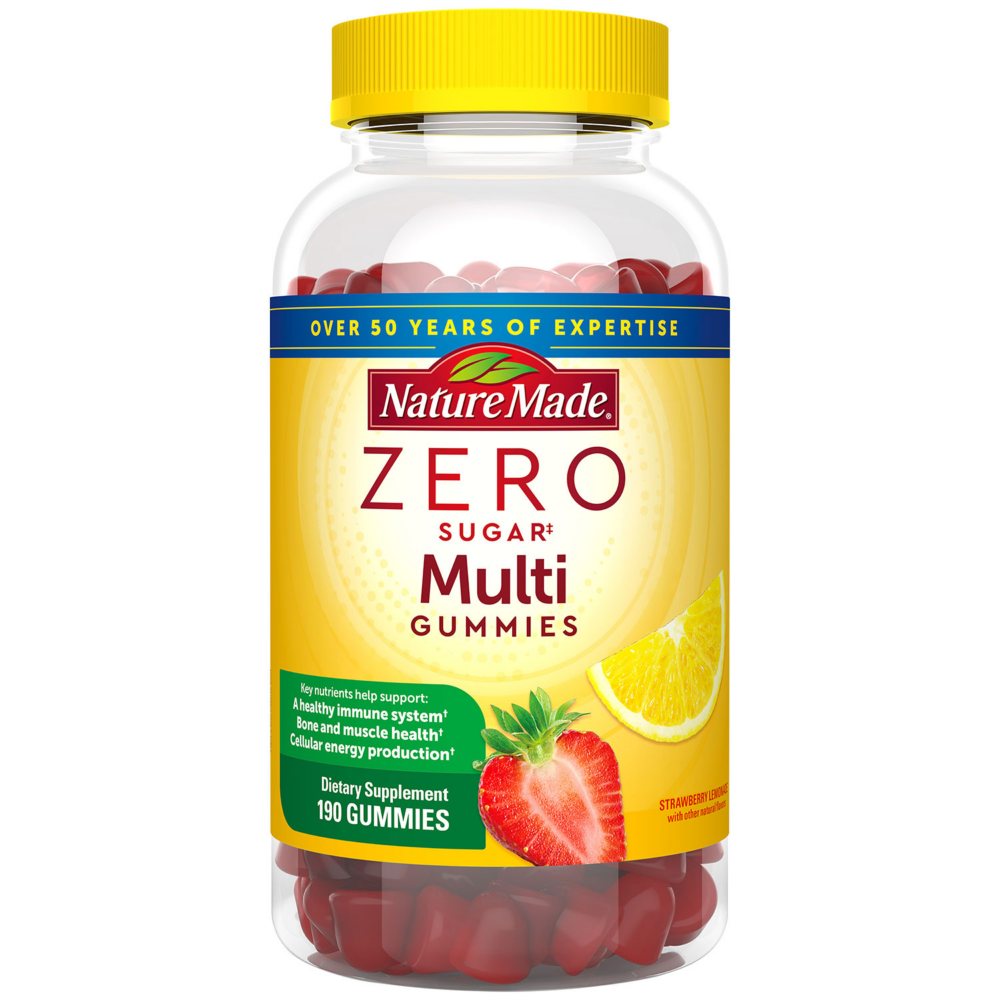 Nature Made Zero Sugar Multivitamin Gummies, 190 ct.