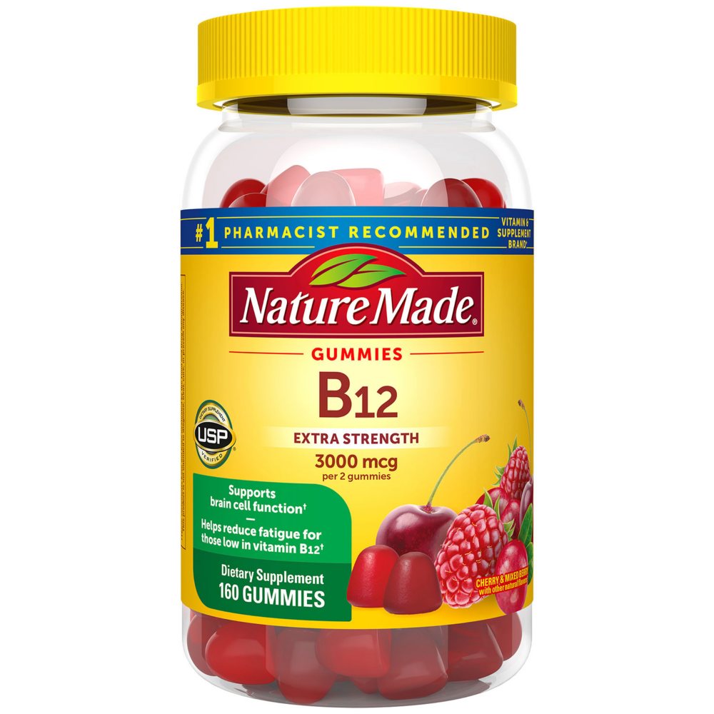 Nature Made Vitamin B12 Extra Strength 3000mcg Gummies, 160 ct.